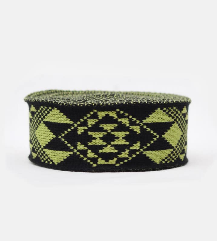 6.5cm Korowai Band Tāniko 1 (2 Colour) - 5 Metre Roll - Image 12