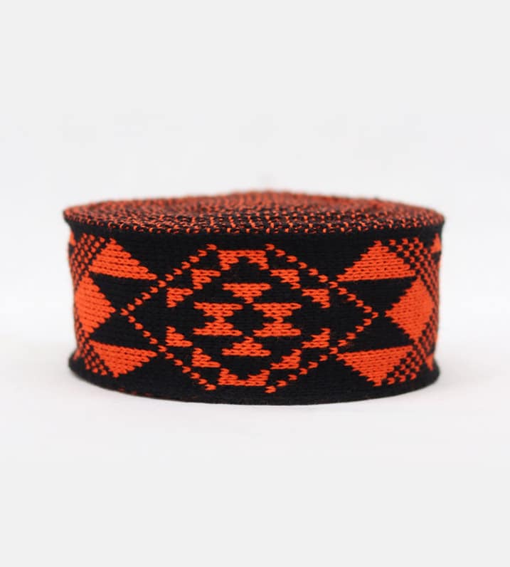 6.5cm Korowai Band Tāniko 1 (2 Colour) - 5 Metre Roll - Image 5